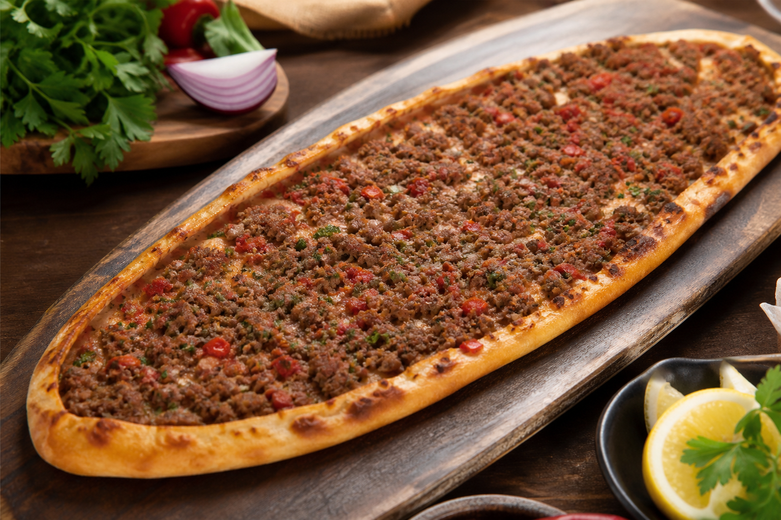 Türkische Pizza aus Konya